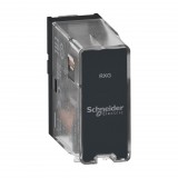 SCHNEIDER RXG18BD Easy Harmony interface plug in relay, Harmony Electromechanical Relays, 10A, 1CO, basic, without LED, without lockable test button, 24V DC
