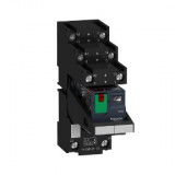 SCHNEIDER RXM2AB2P7PVS Zelio RXM miniatűr relé, 2CO, 12A, 230 VAC, tesztgomb, LED, elválasztott elrendezésű