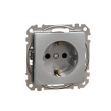 SCHNEIDER SDD113022 ÚJ SEDNA 2P+F dugalj csatlakozóaljzat biztonsági zsaluval, rugós bekötés, 16A, alumínium