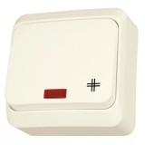 SCHNEIDER WDE001171 PRIMA Keresztkapcsoló, jelzőfényes 10AX, krém