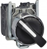 SCHNEIDER XB4BD33EX ATEX D háromállású kapcsoló, fém, fekete, 2NO