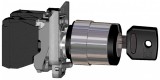 SCHNEIDER XB4BG03EX ATEX D kulcsos háromállású kapcsoló, fém, 2NO, fekete