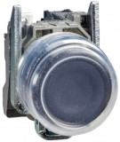 SCHNEIDER XB4BP21EX ATEX D nyomógomb, fém, 1NO, fekete, átlátszó védőspkával