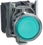 SCHNEIDER XB4BW33B5 LED-es világító nyomógomb, zöld, 24V