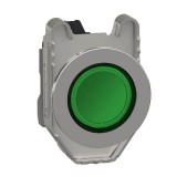 SCHNEIDER XB4FVM3 Harmony panelbe süllyesztett komplett fém LED jelzőlámpa, Ø30, 230 VAC, zöld