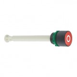 SCHNEIDER XB5AA84101 Harmony komplett műanyag reset nyomógomb, Ø22, 17-120mm mélység, piros, "O"