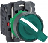SCHNEIDER XB5AK123G5 LED-es választókapcsoló, zöld,