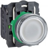 SCHNEIDER XB5AW31M5 LED-es világító nyomógomb, fehér, 230V