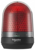 SCHNEIDER XVR3M04 Multifunkciós forgó jelzőegység, LED, 100mm, IP65, piros, 100-230 VAC