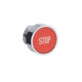 SCHNEIDER ZB2BA434C Easy Harmony XB2, Nyomógomb fej, piros, jelölt STOP, fém, panelbe süllyesztett, 22mm, visszatérő