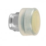 SCHNEIDER ZB4BPA5 Harmony fém nyomógomb fej, Ø22, visszatérő, gumisapkás, sárga