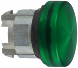 SCHNEIDER ZB4BV03S jelzőlámpafej rovátkált búrával zöld
