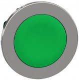 SCHNEIDER ZB4FH3 Harmony panelbe süllyesztett fém nyomógomb fej, Ø30, kiemelkedő, zöld, nyomó-nyomó