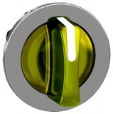 SCHNEIDER ZB4FK1783 Harmony panelbe süllyesztett fém világító választókapcsoló fej, Ø30, 3 állású, sárga, balról középre visszatérő