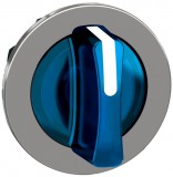 SCHNEIDER ZB4FK1863 Harmony panelbe süllyesztett fém világító választókapcsoló fej, Ø30, 3 állású, kék, jobbról középre visszatérő