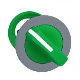 SCHNEIDER ZB5FD203C0 Harmony panelbe süllyesztett műanyag választókapcsoló fej, Ø30, 2 állású, zöld, szürke perem