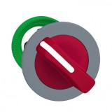 SCHNEIDER ZB5FD204C0 Harmony panelbe süllyesztett műanyag választókapcsoló fej, Ø30, 2 állású, piros, szürke perem