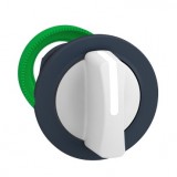 SCHNEIDER ZB5FD501 Harmony panelbe süllyesztett műanyag választókapcsoló fej, Ø30, 3 állású közép visszatérő, fehér