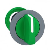 SCHNEIDER ZB5FD503C0 Harmony panelbe süllyesztett műanyag választókapcsoló fej, Ø30, 3 állású középre visszatérő, zöld, szürke perem