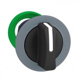 SCHNEIDER ZB5FD7C0 Harmony panelbe süllyesztett műanyag kapcsoló fej, Ø30, 3 állású balról középre visszatérő, fekete, szürke perem