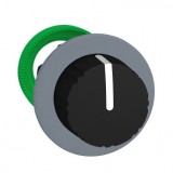 SCHNEIDER ZB5FD89C0 Harmony panelbe süllyesztett műanyag kapcsoló fej, Ø30, 3 állású jobbról középre visszatérő, fekete, szürke perem