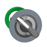 SCHNEIDER ZB5FK1213C0 Harmony panelbe süllyesztett műanyag világító választókapcsoló fej, Ø30, 2 állású, fehér, szürke perem