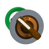 SCHNEIDER ZB5FK1253C0 Harmony panelbe süllyesztett műanyag világító választókapcsoló fej, Ø30, 2 állású, narancssárga, szürke perem