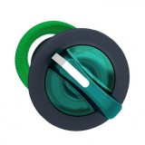 SCHNEIDER ZB5FK1433 Harmony panelbe süllyesztett műanyag világító választókapcsoló fej, Ø30, 2 állású, zöld, jobbról visszatérő