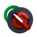 SCHNEIDER ZB5FK1443 Harmony panelbe süllyesztett műanyag világító választókapcsoló fej, Ø30, 2 állású, piros, jobbról visszatérő