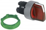SCHNEIDER ZB5FK1443C0 Harmony panelbe süllyesztett műanyag világító választókapcsoló fej, Ø30, 2 állású, piros, jobbról vissza., szürke perem