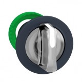 SCHNEIDER ZB5FK1513 Harmony panelbe süllyesztett műanyag világító választókapcsoló fej, Ø30, 3 állású, fehér, középre visszatérő