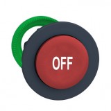 SCHNEIDER ZB5FL435 Harmony panelbe süllyesztett műanyag nyomógomb fej, Ø30, kiemelkedő, piros, "OFF"