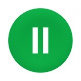 SCHNEIDER ZBAF336 Harmony Ø30 panelbe süllyesztett nyomógomb tető, zöld, "II