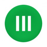 SCHNEIDER ZBAF337 Harmony Ø30 panelbe süllyesztett nyomógomb tető, zöld, "III