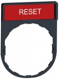 SCHNEIDER ZBY2323 Felirati címke. RESET