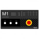 SCHNEIDER ZBYLECUST08 Harmony kezelőpanel maszk, 400x200mm, személyre szabott