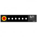 SCHNEIDER ZBYLECUST09 Harmony kezelőpanel maszk, 500x100mm, személyre szabott