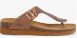 Scholl Boa Vista bronz bioprint női lábujjközi papucs - kényelmi modell 37, 38