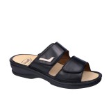 SCHOLL MIETTA 2.0 FEKETE bioprint női papucs - kényelmi modell 37-41