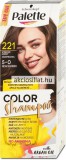 Schwarzkopf Palette Color Shampoo hajszínező 221 barna 5-0