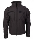 SCU 14 BLACK SOFTSHELL JACKET - dzseki, fekete