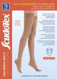 Scudotex 823 nyitott unisex combfix-harisnya 70 denes, 15-18 Hgmm szilikonos csúszásgátlóval