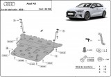 Scut Protection Audi A3, 2020-2024 - Acél Motor, váltó és hűtővédő lemez