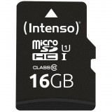 SD MicroSD Card 16GB Intenso SD-HC UHS-I inkl. SD- Adapter retail (3424470) (3424470)