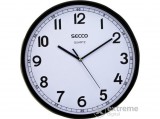 Secco "Sweep second" 30cm-es falióra, fekete keretes