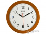 Secco "Sweep Second" 32 cm-es falióra, fa hatású keret