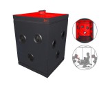 Secretdome - BDSM szex kabin nyílásokkal (fekete)