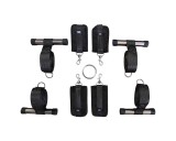 Sei Mio - ajtóra rögzíthető bondage kereszt (fekete)