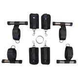 Sei Mio - ajtóra rögzíthető bondage kereszt (fekete)