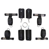 Sei Mio - ajtóra rögzíthető bondage kereszt (fekete)